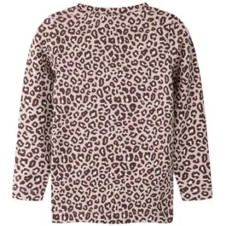 NAME IT MINI rechtvallende longsleeve met panterprint lila, foto 2