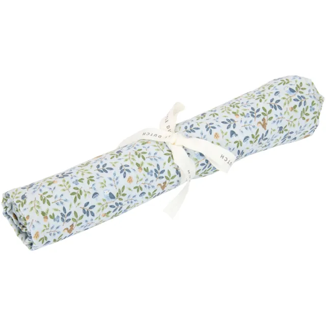 Little Dutch Forest Adventure hydrofiele swaddle blauw Blauw/groen