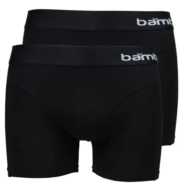 Apollo Bamboe boxershort heren 2-pack Zwart