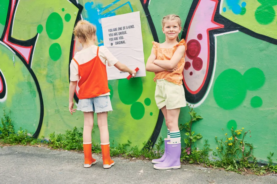 Bergstein regenlaarzen oranje, foto 6