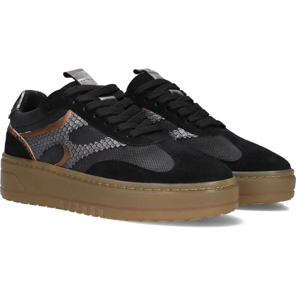 Notre-V Sneakers Anemone-63 Zwart, foto 4