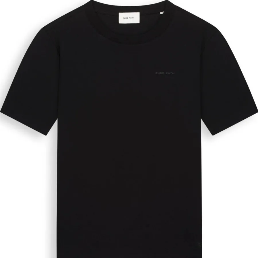 Pure Path regular T-shirt met backprint zwart, foto 2