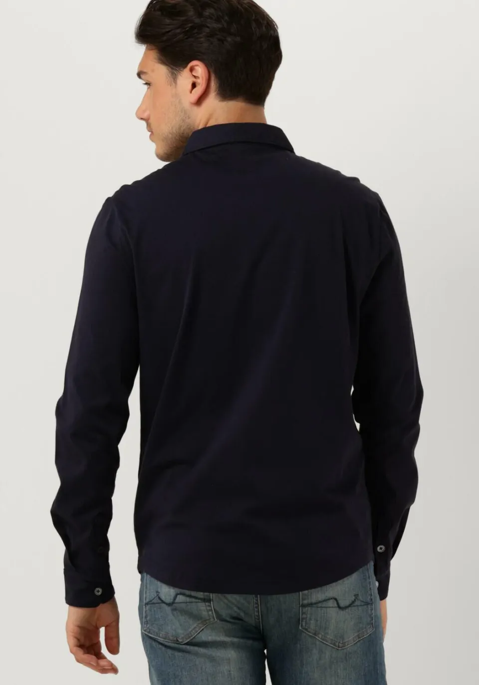 Profuomo Heren Polo's & T-shirts Jersey - Donkerblauw, foto 3
