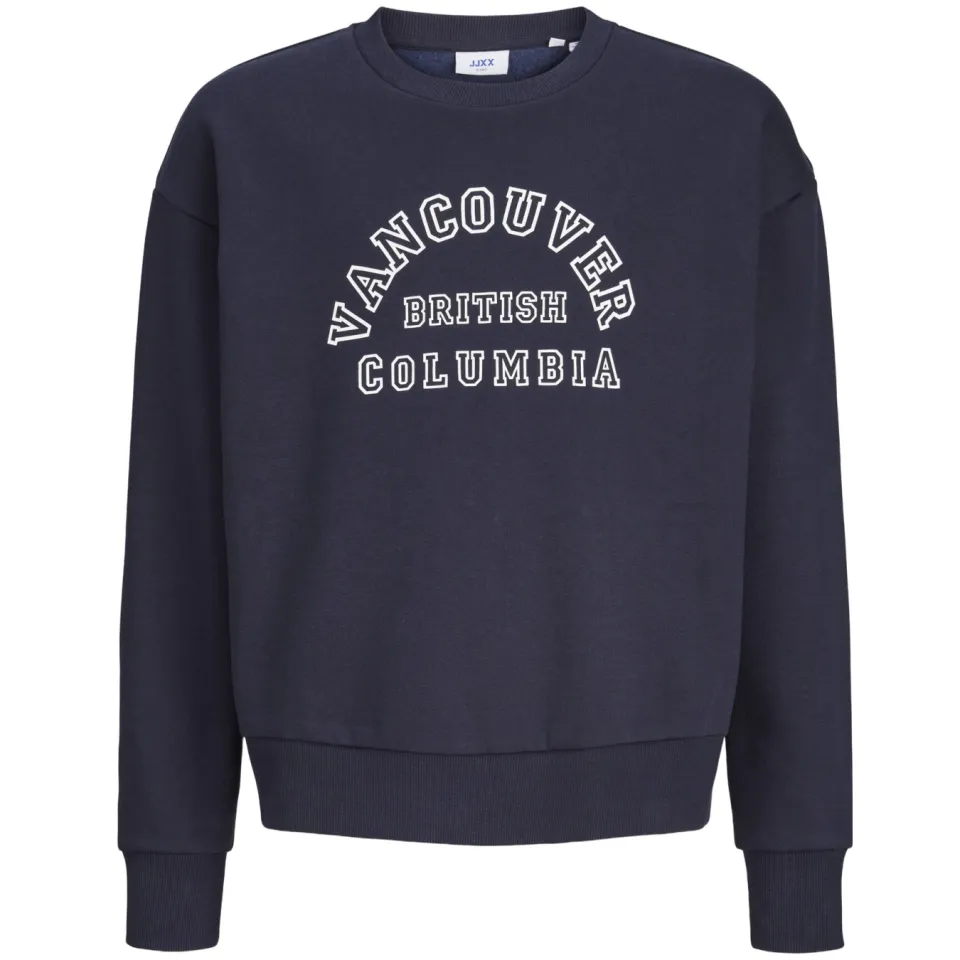 JJXX GIRL sweater met tekst - donkerblauw, foto 3