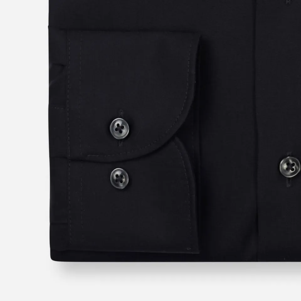 Olymp zakelijk overhemd poplin Luxor modern fit zwart, foto 4
