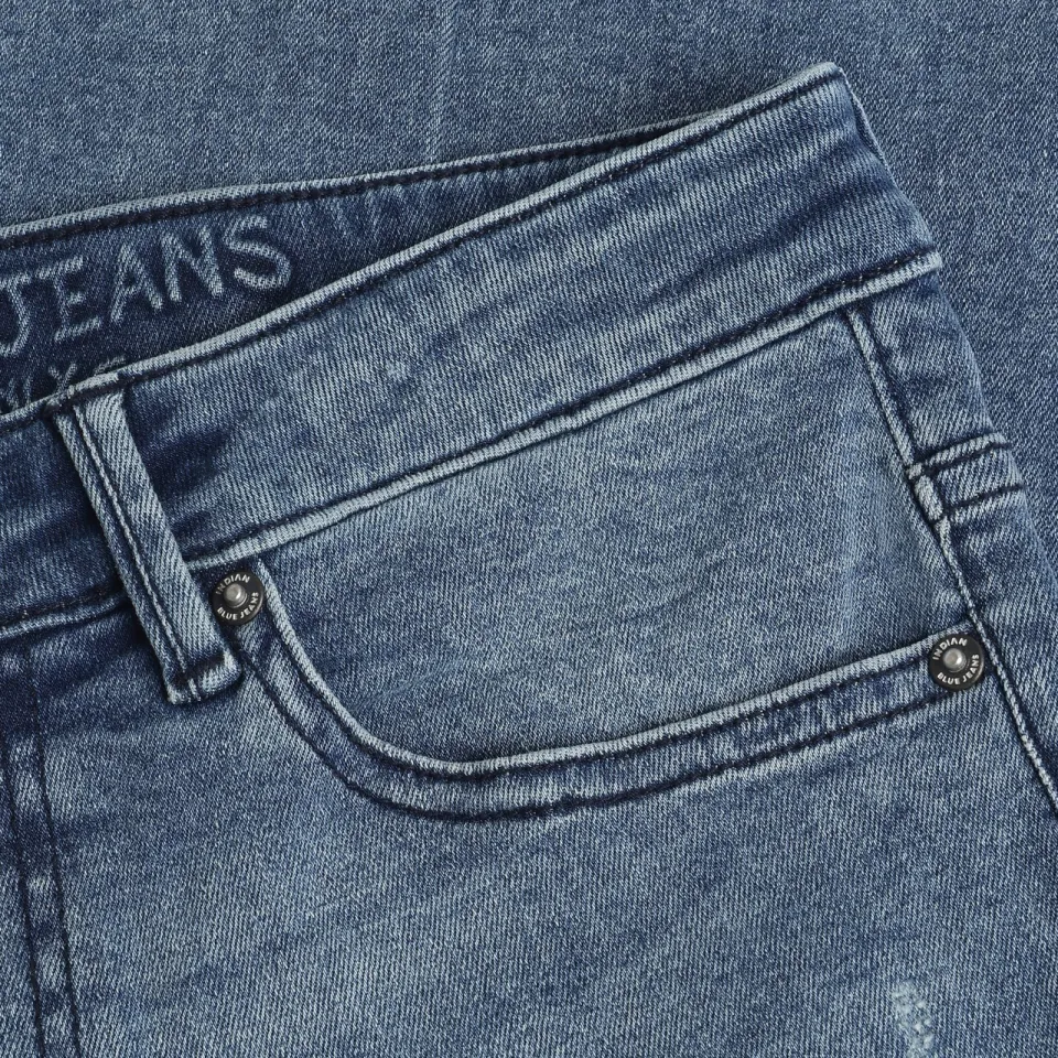 Indian Blue Jeans loose fit jeans mediumblauw medium blue denim, foto 2