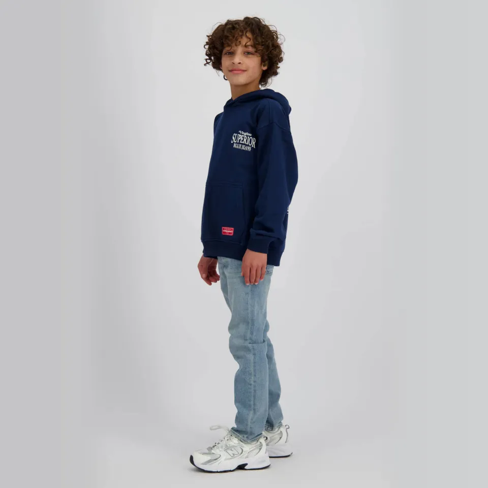 Vingino sweater met backprint donkerblauw, foto 4