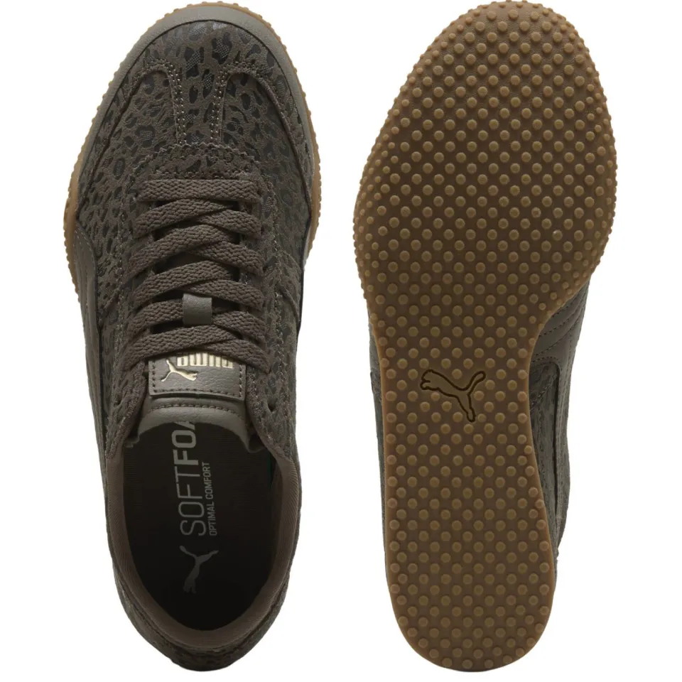 Puma Bella suède sneakers met panterprint - donkerbruin, foto 5