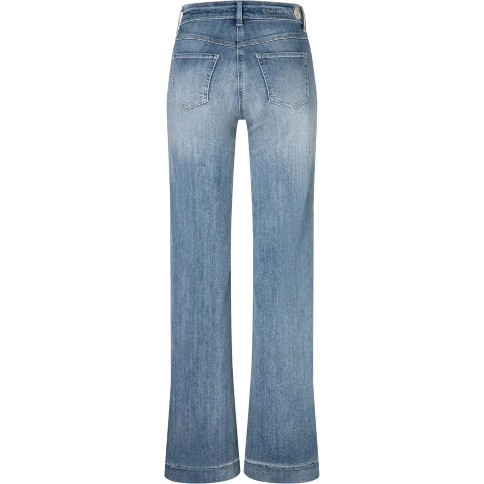 MAC wide leg jeans lichtblauw, foto 2