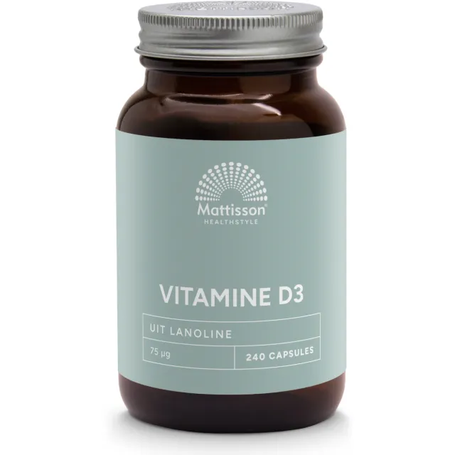 Mattisson HealthStyle Vitamine D3 75mcg capsules