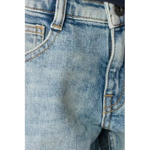Shoeby tapered jeans met slijtage - lichtblauw, foto 5