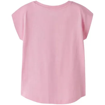 NAME IT t-shirt roze met glitter, foto 2
