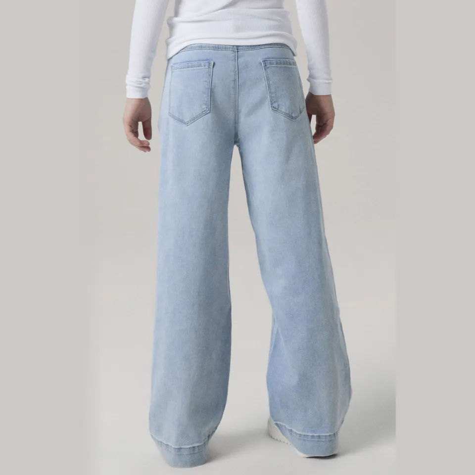 NAME IT KIDS wide leg jeans NKFROSE light blue denim, foto 5