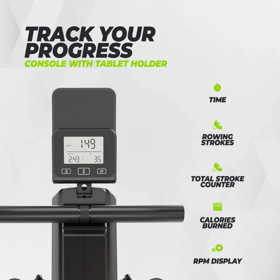 Virtufit ROW200i roeitrainer zwart, foto 5