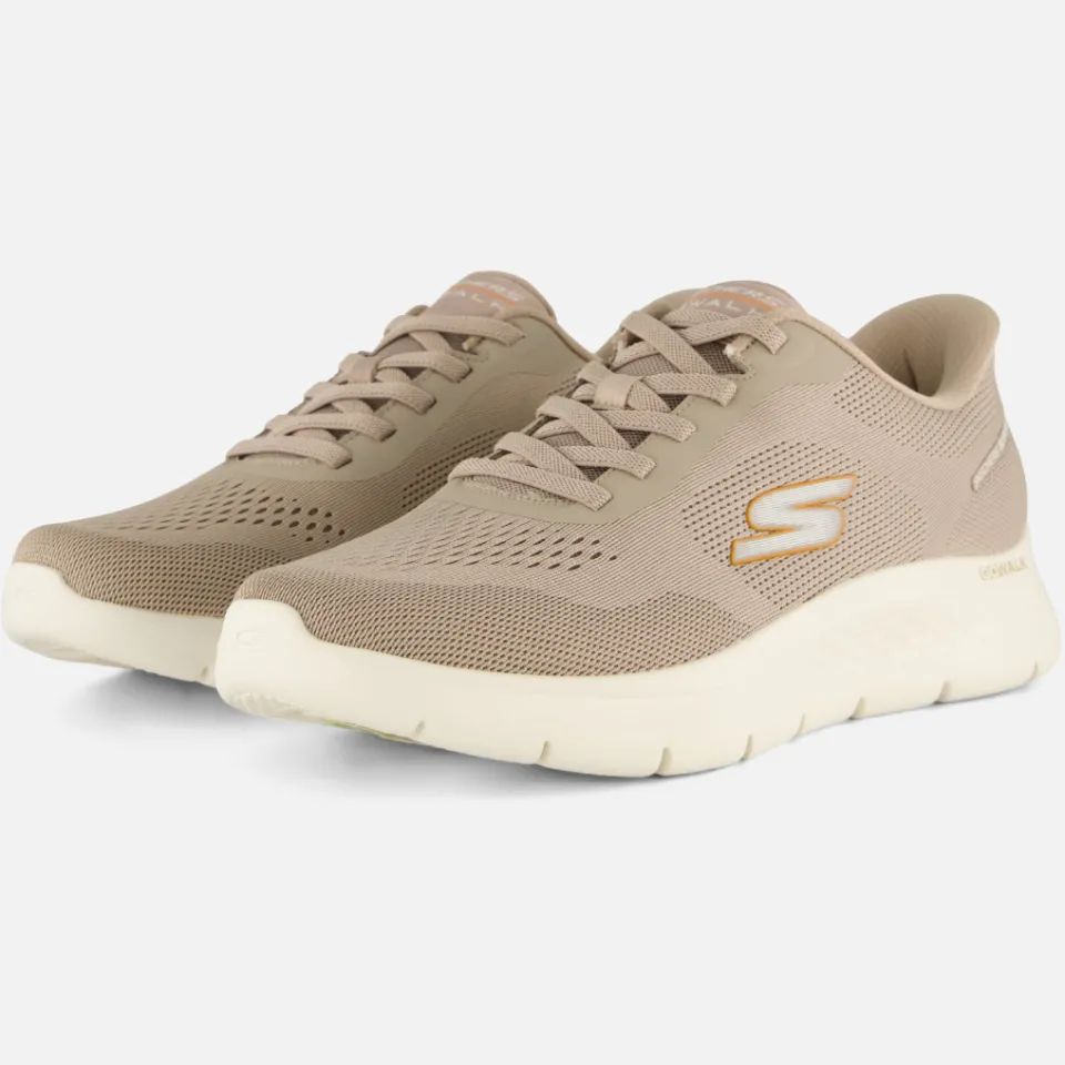 Skechers Go Walk Flex lage sneakers beige, foto 4