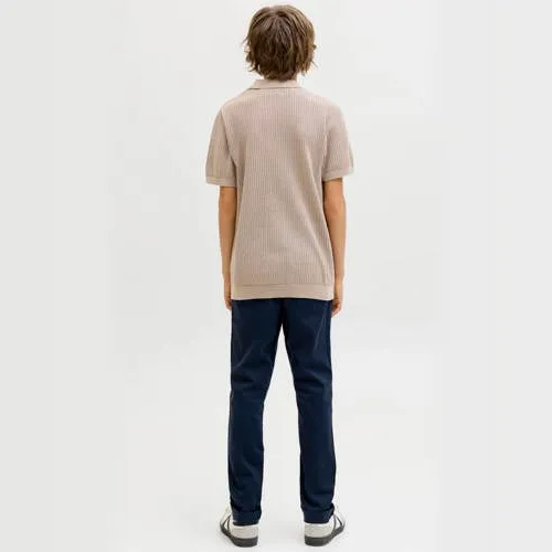 Jack & Jones JUNIOR polo zand fijn gebreid, foto 3