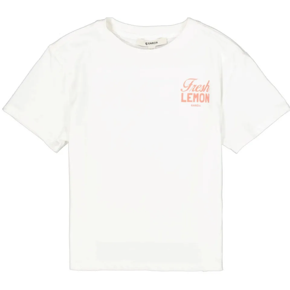 Garcia T-shirt met backprint wit, foto 2