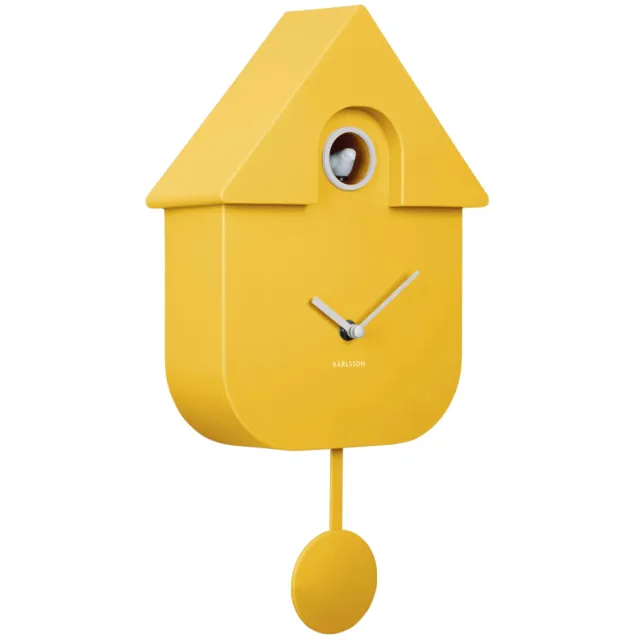Karlsson Modern Cuckoo koekoeksklok geel