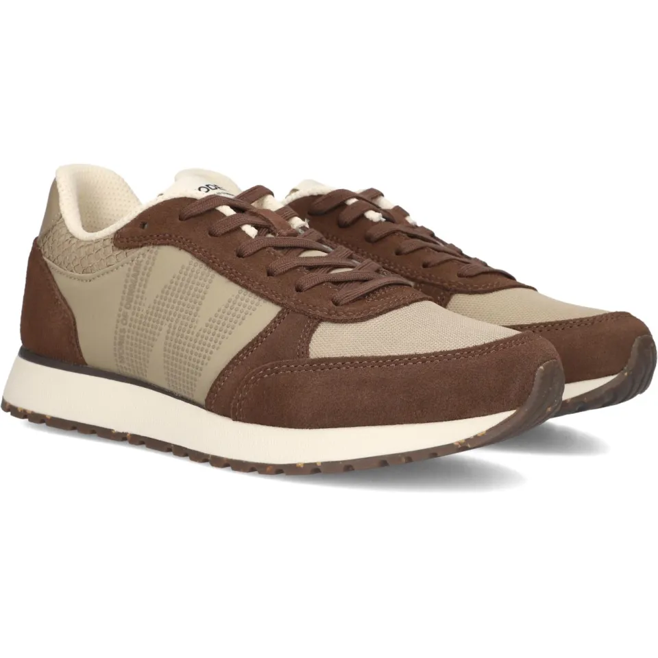 Woden Ronja leren sneakers bruin, foto 3