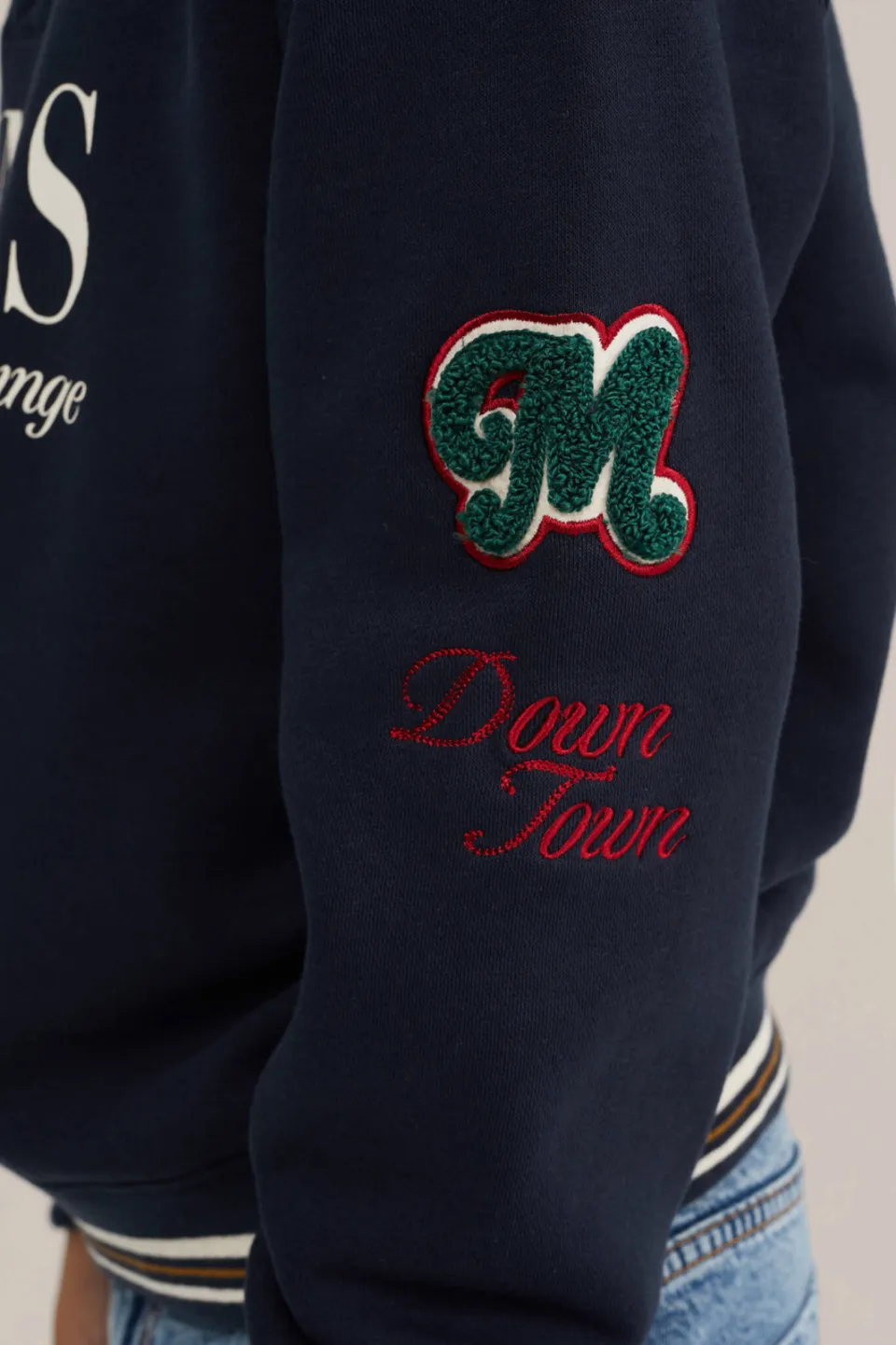 WE Fashion sweater met patches - donkerblauw, foto 5