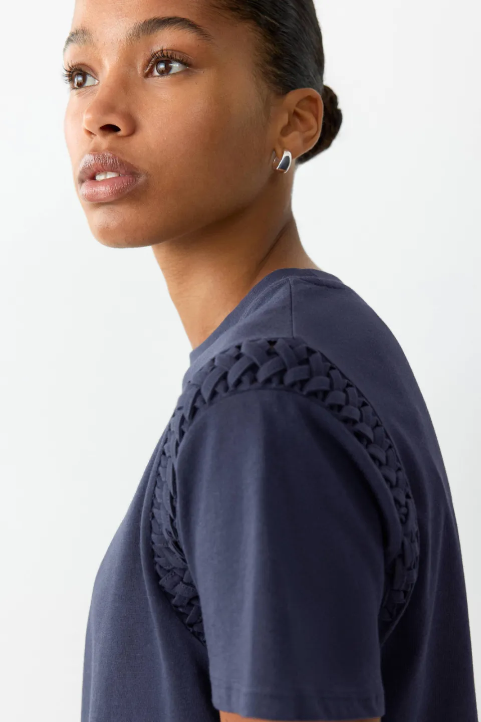 Mango T-shirt marineblauw, foto 5