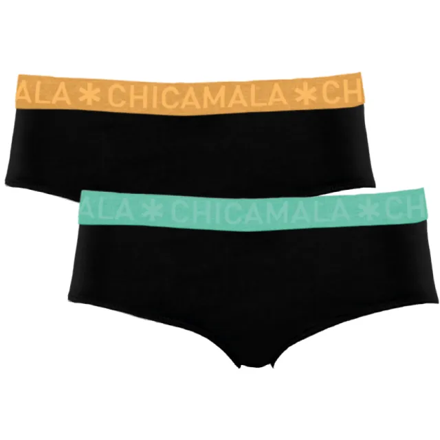 Muchachomalo Meisjes 2-pack Briefs Zwart