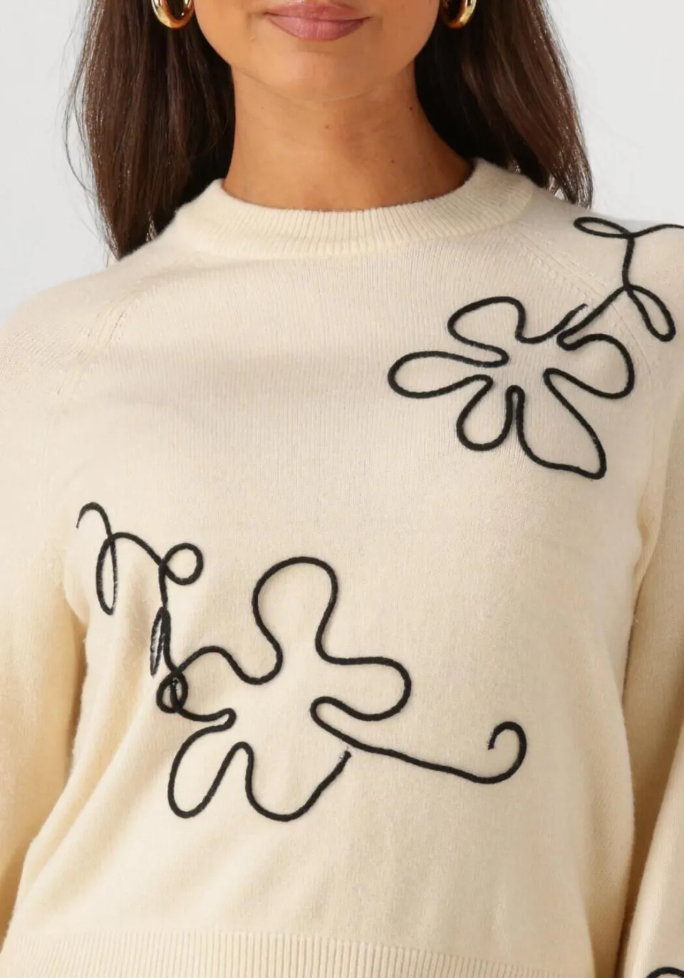 Object Dames Truien & Vesten Objlaney Rubin Ls Pullover - Zand, foto 4