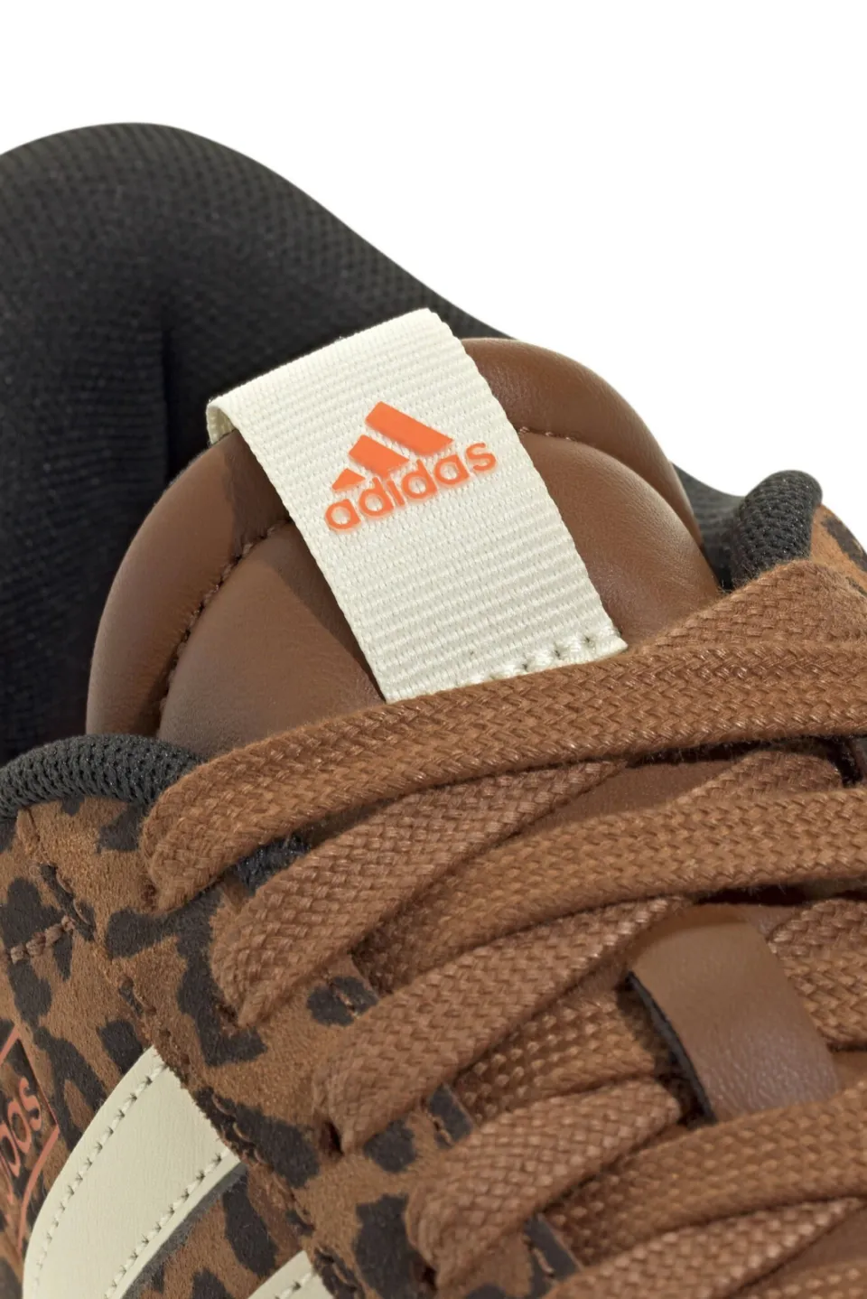 Adidas Sportswear VL Court 3.0 suede sneakers bruin dierenprint/wit, foto 5