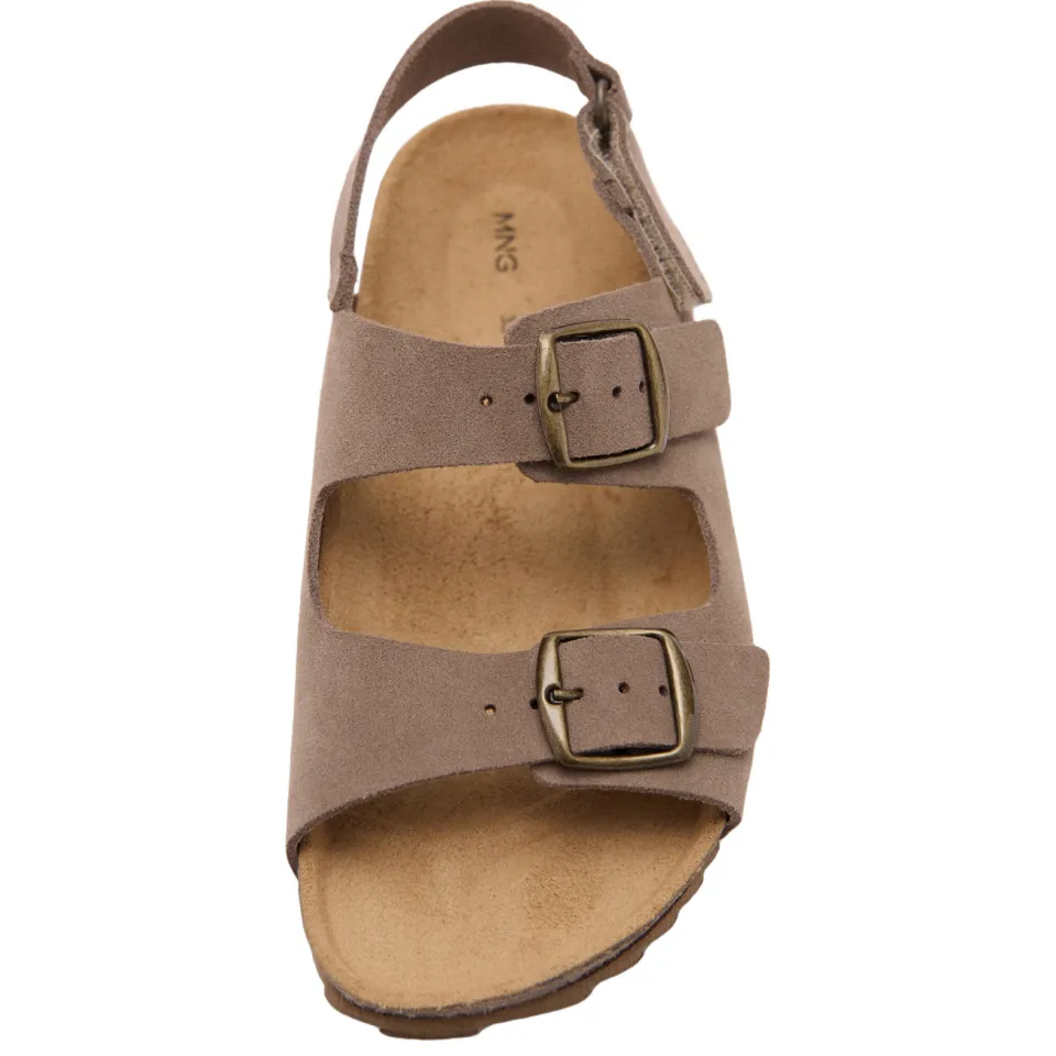 Mango Kids leren sandalen bruin, foto 3