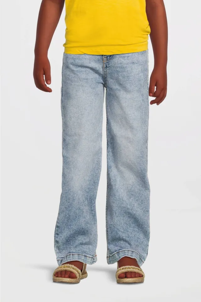 Anytime wide leg jeans lichtblauw