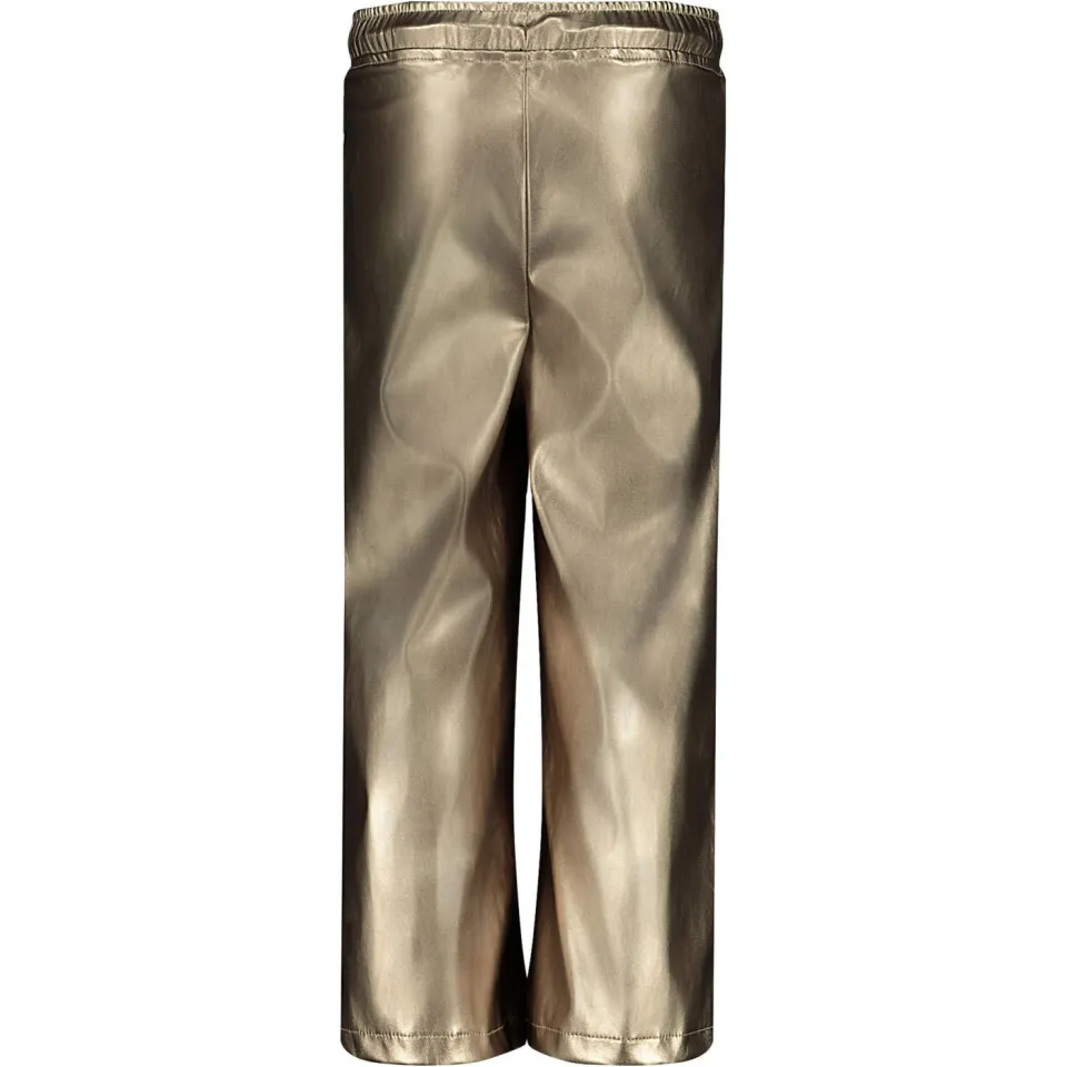 LEVV Little imitatieleren broek goud, foto 3