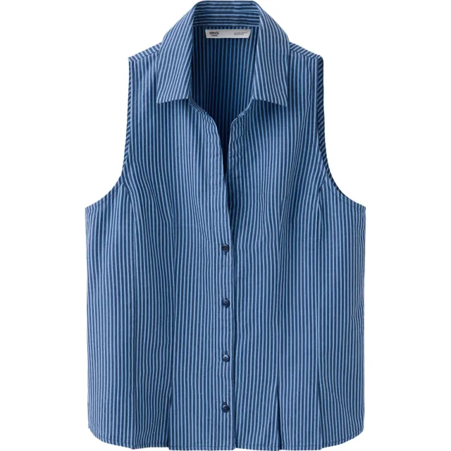 Mango gestreepte blouse blauw, foto 2