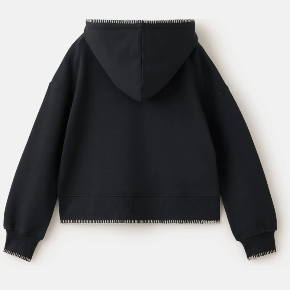 Mango Kids hoodie met tekst - antraciet, foto 3