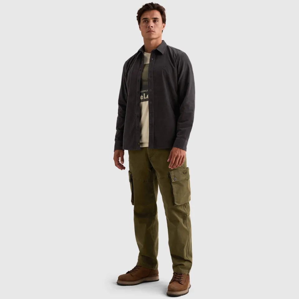 PME Legend corduroy regular fit overhemd - antraciet, foto 3