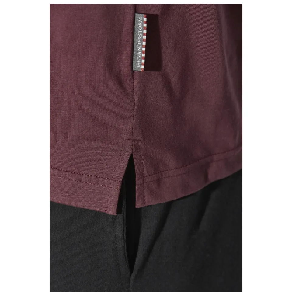Jan Vanderstorm T-shirt NANTE donkerrood, foto 4