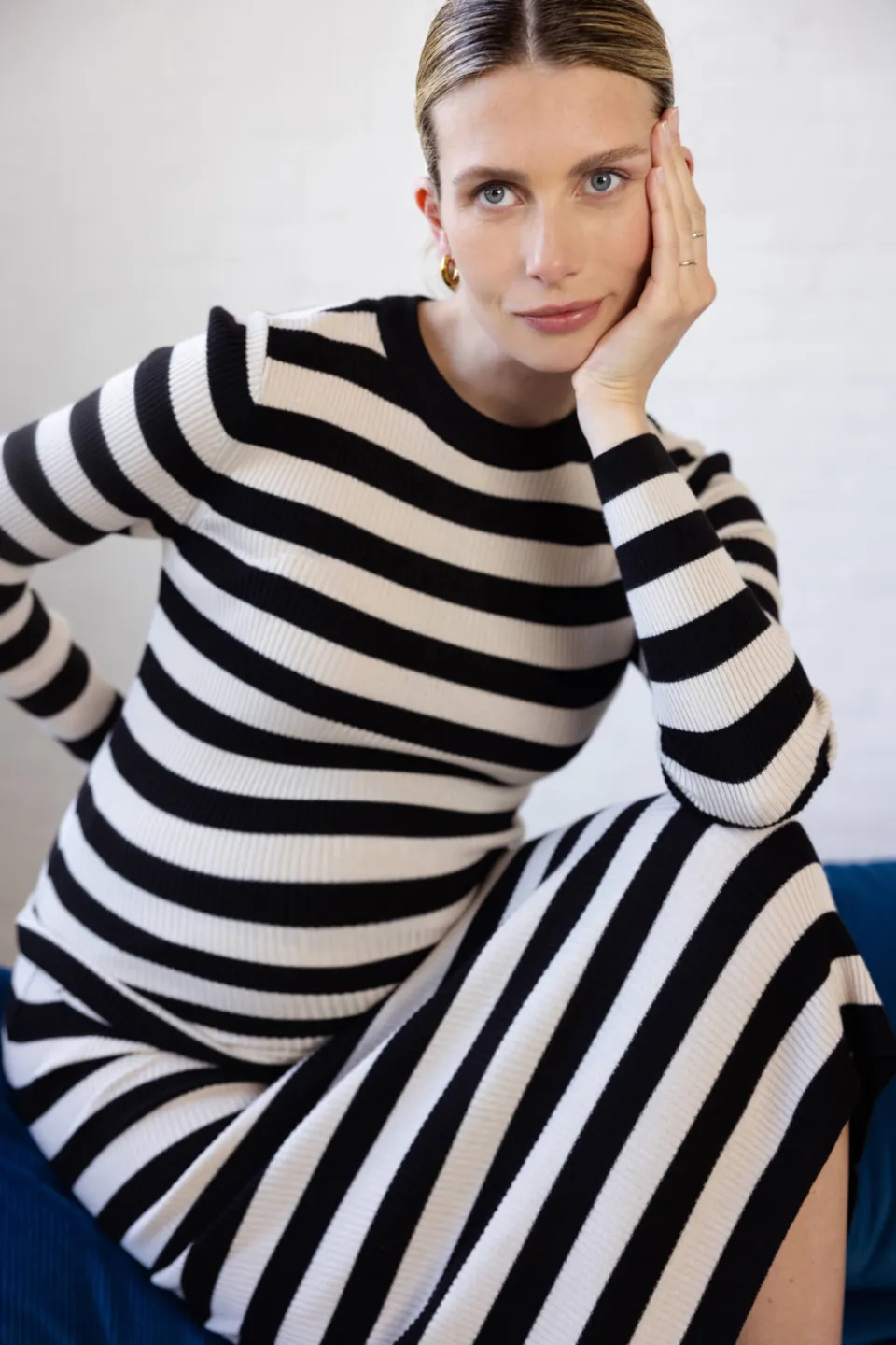 Noppies maternity gestreepte longsleeve zwart, foto 6