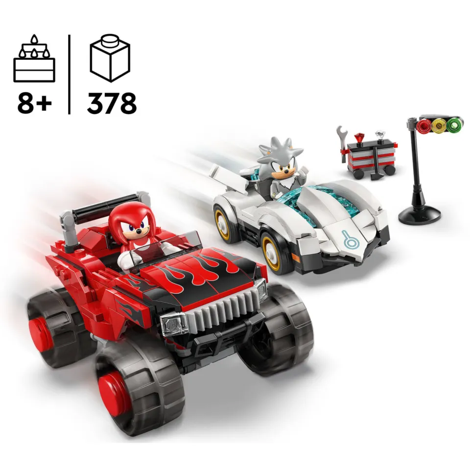 Lego Sonic the Hedgehog Silvers Auto vs. Knuckles' Monstertruck Speelgoed 77118, foto 6