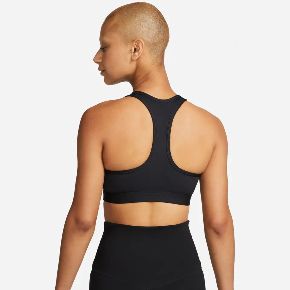 Nike Dri-FIT Swoosh sport-bh zwart, foto 4
