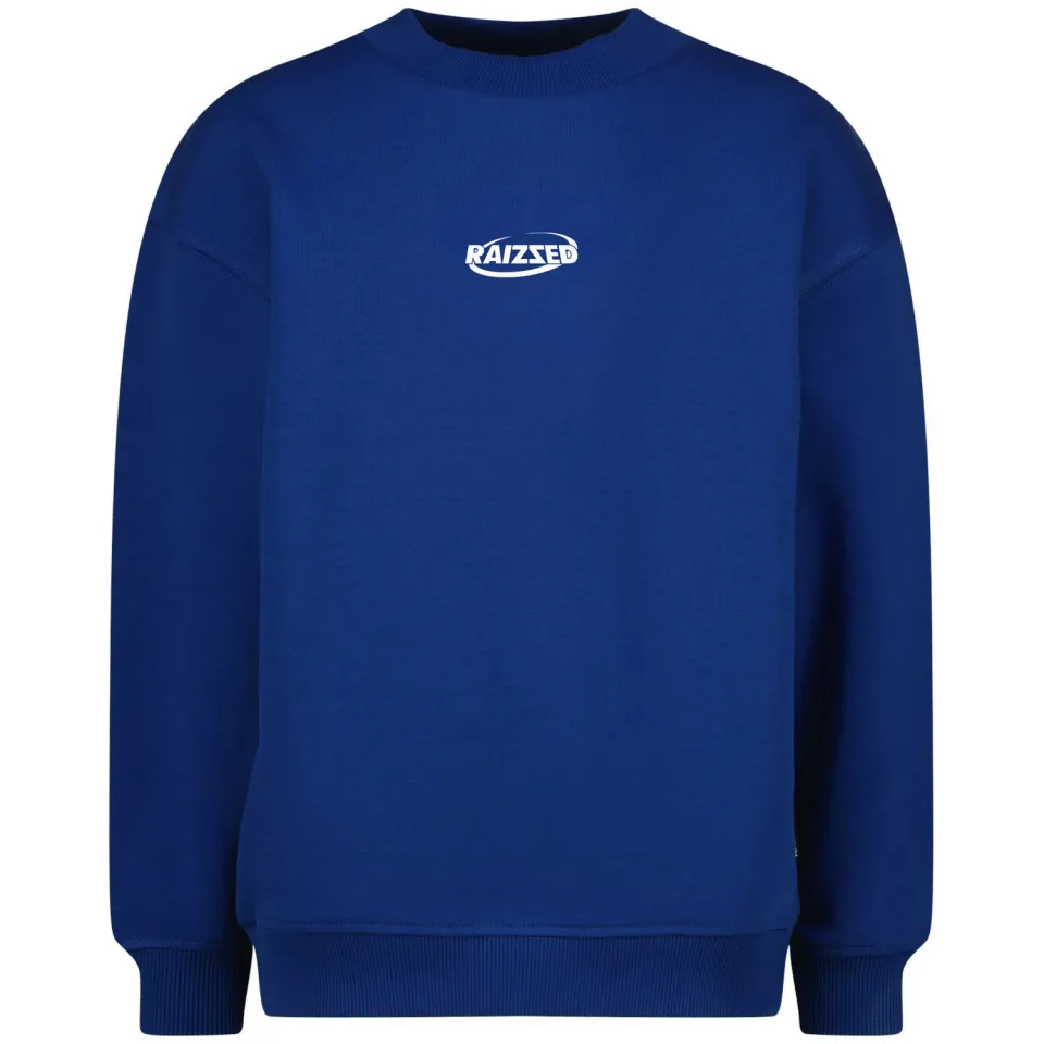 Raizzed sweater met backprint blauw, foto 2