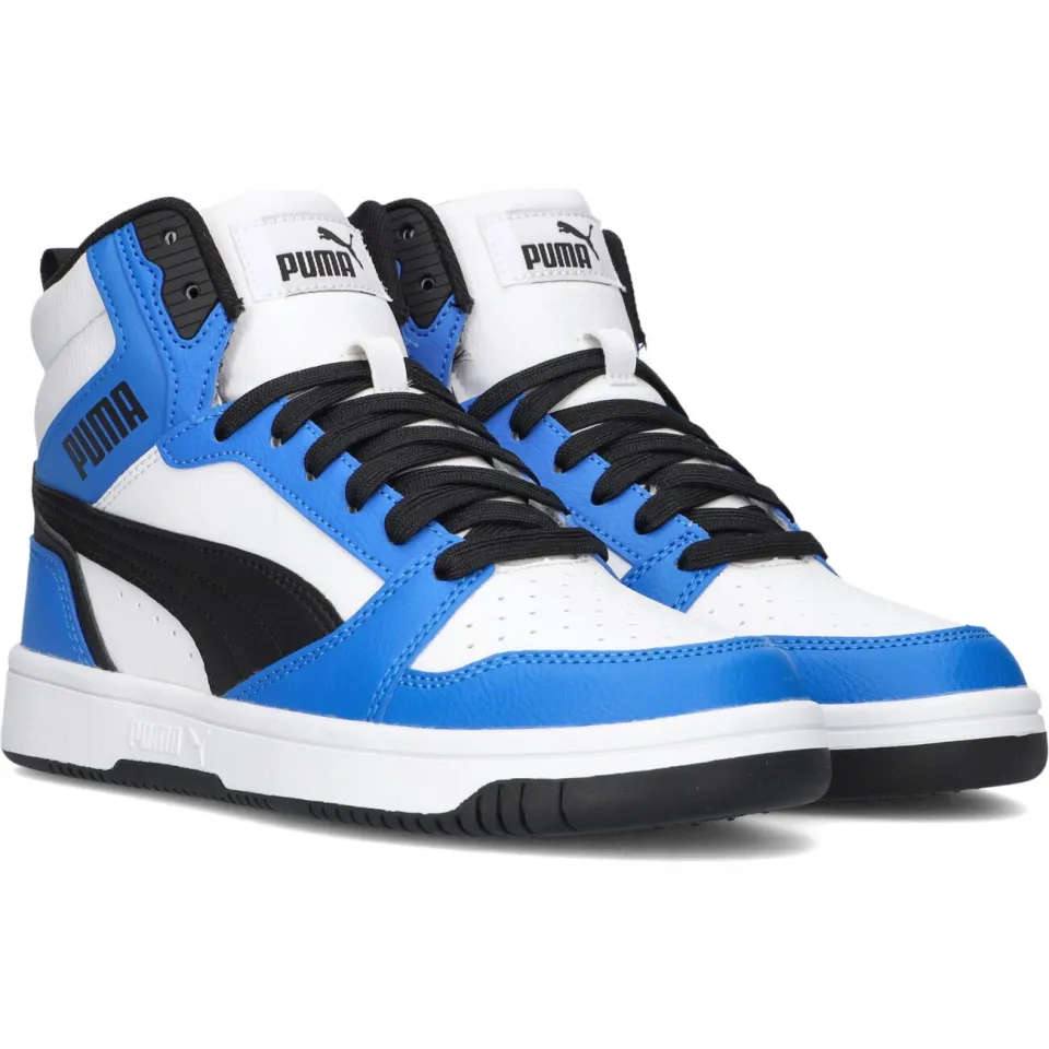 Puma Rebound V6 Mid hoge sneaker blauw, foto 2