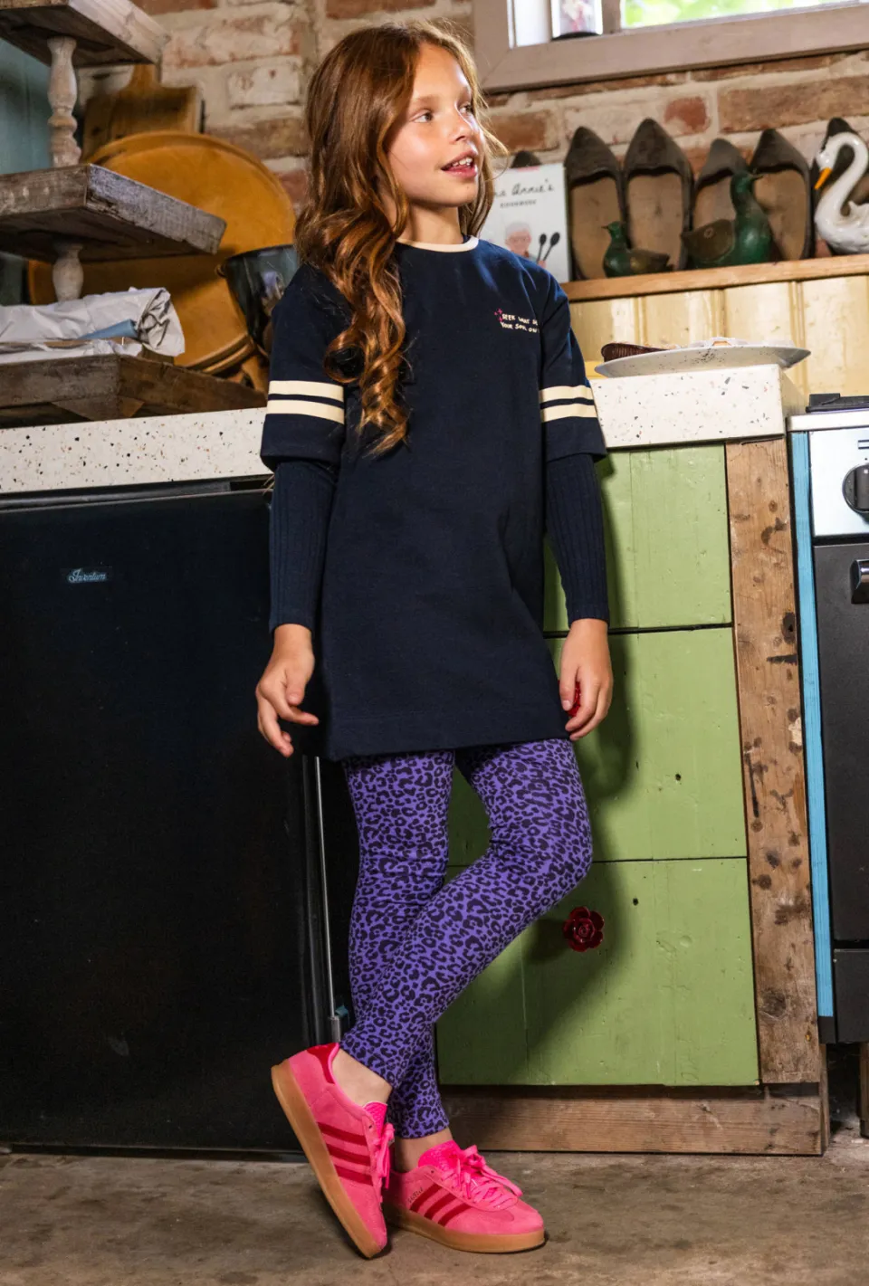 LOOXS little aansluitende longsleeve donkerblauw, foto 4