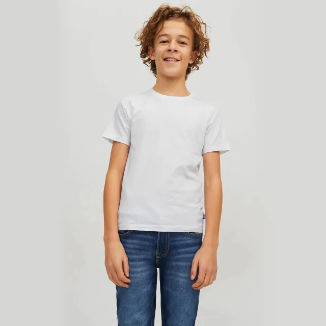 Jack & Jones junior t-shirt wit White