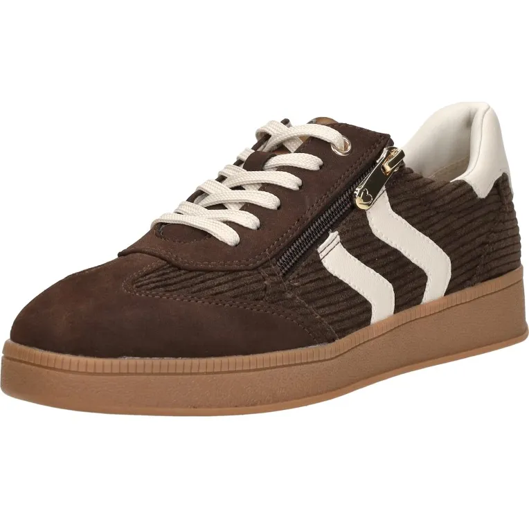 Marco Tozzi sneakers laag donkerbruin, foto 3
