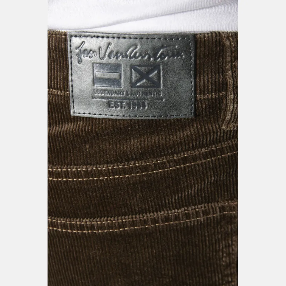 Jan Vanderstorm HARSTAD corduroy broek donkerbruin, foto 4