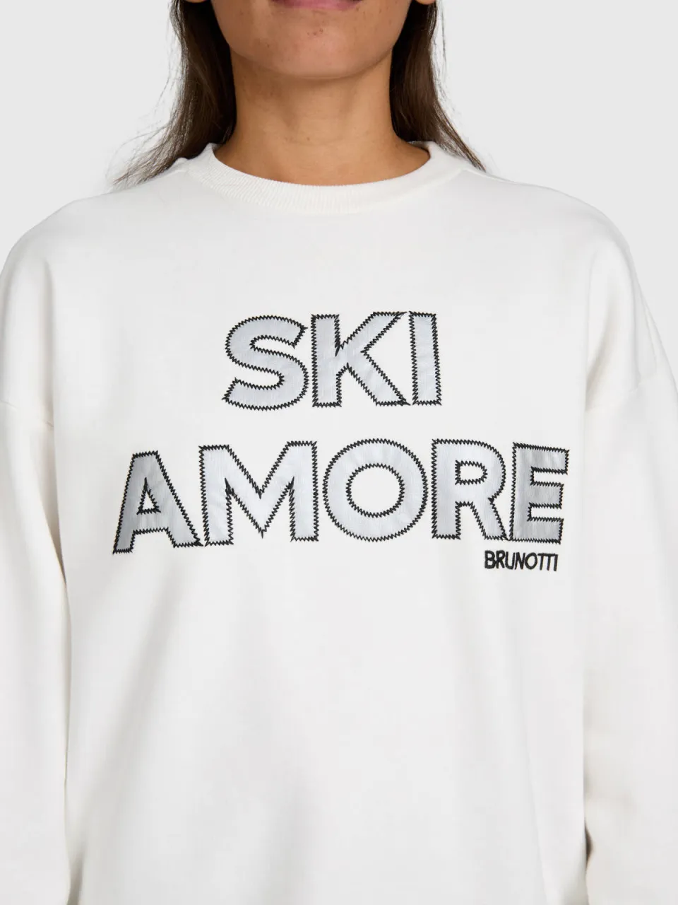 Brunotti katoenen sweater met tekst - wit, foto 8