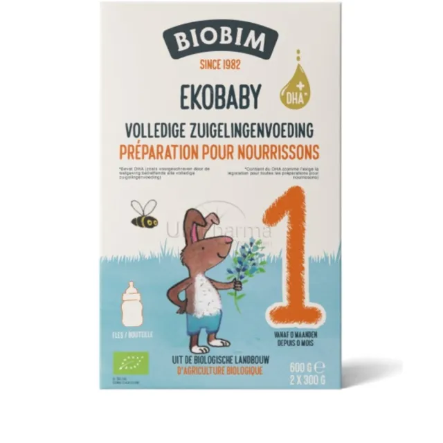 Biobim Bio Zuigelingenvoeding 0+ mnd Ekobaby 1 600 gr, foto 2