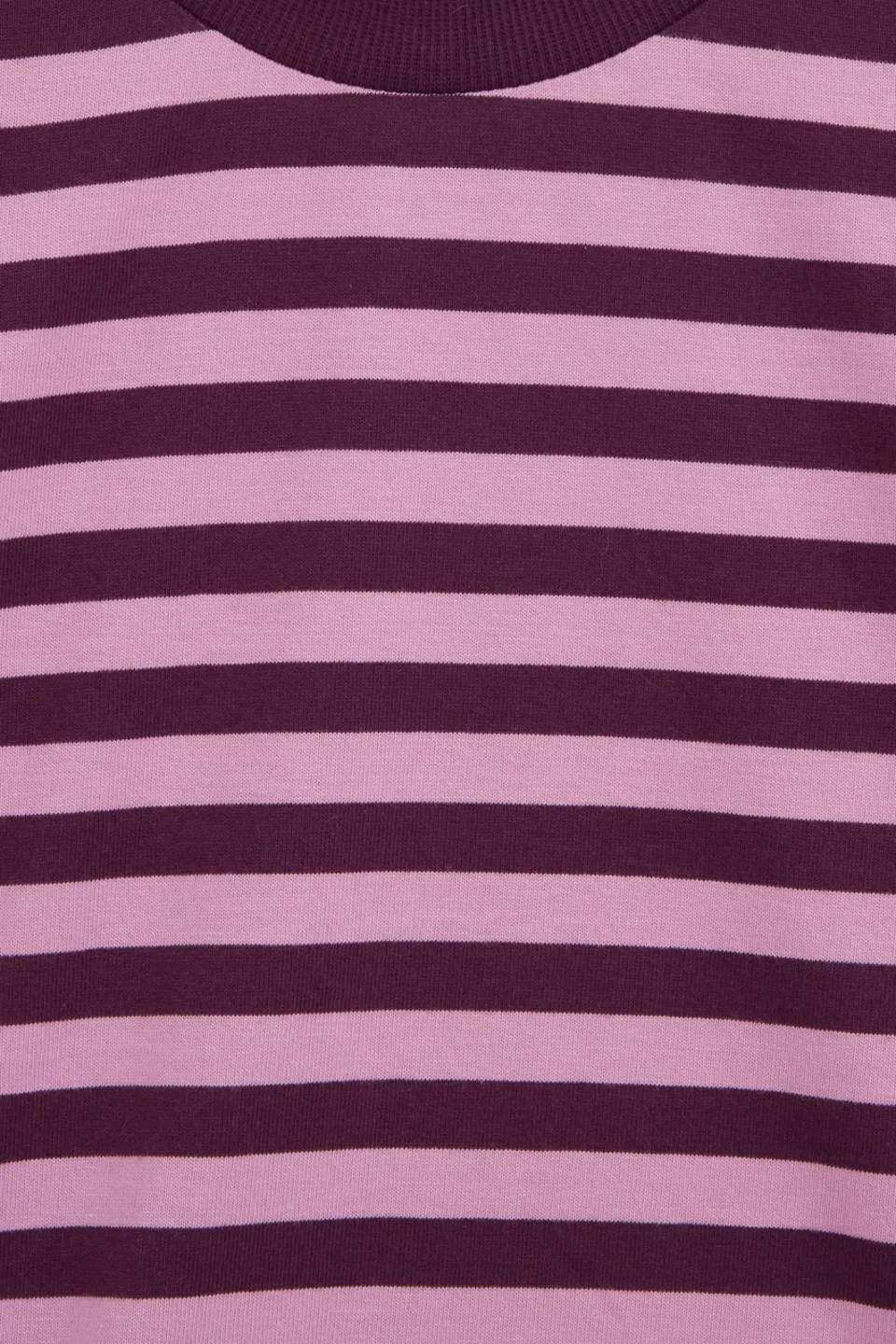 WE Fashion longsleeve gestreept donkerrood/roze, foto 6