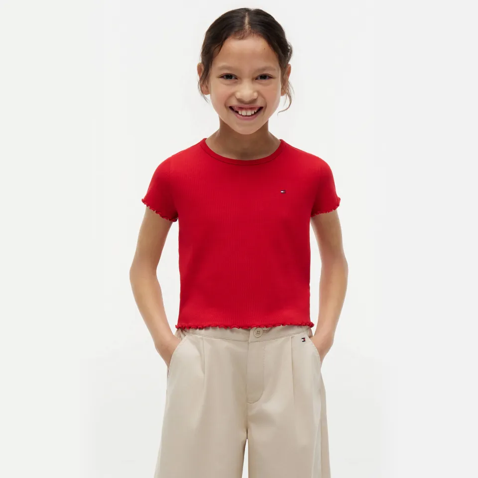 Tommy Hilfiger T-shirt rood meisjes