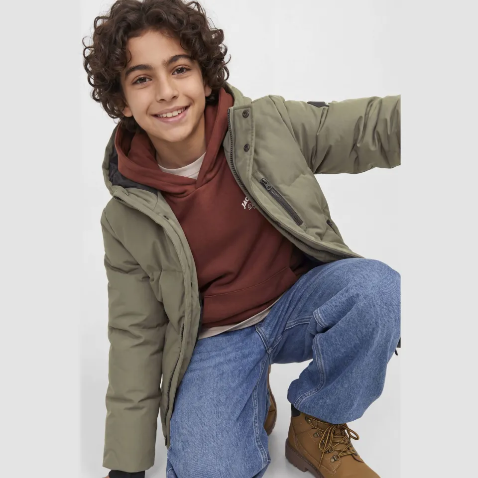 Jack & Jones pufferjas kaki, foto 6