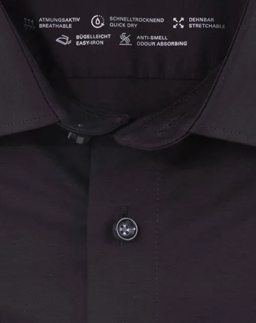 Olymp jersey overhemd 24/7 - Luxor modern fit zwart, foto 3